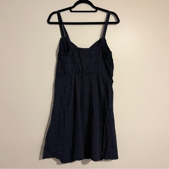 Banana Republic Baby Doll Button‎ Dress Y2K Sleeveless Polka Dot Cottagecore - Picture 9 of 9